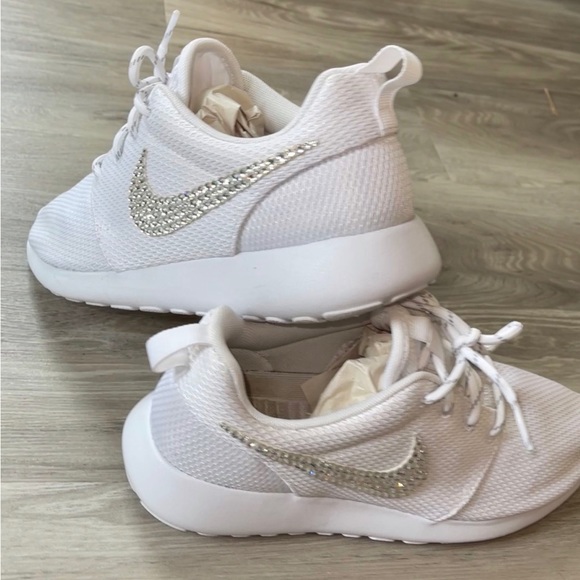 Bedazzled Crystal Nike Roshe Running Shoes - Picture 3 of 10